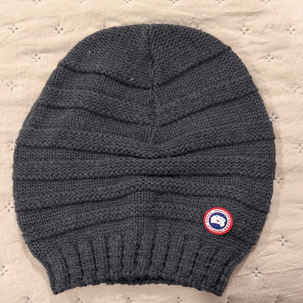 Canada Goose Gray Knit Beanie